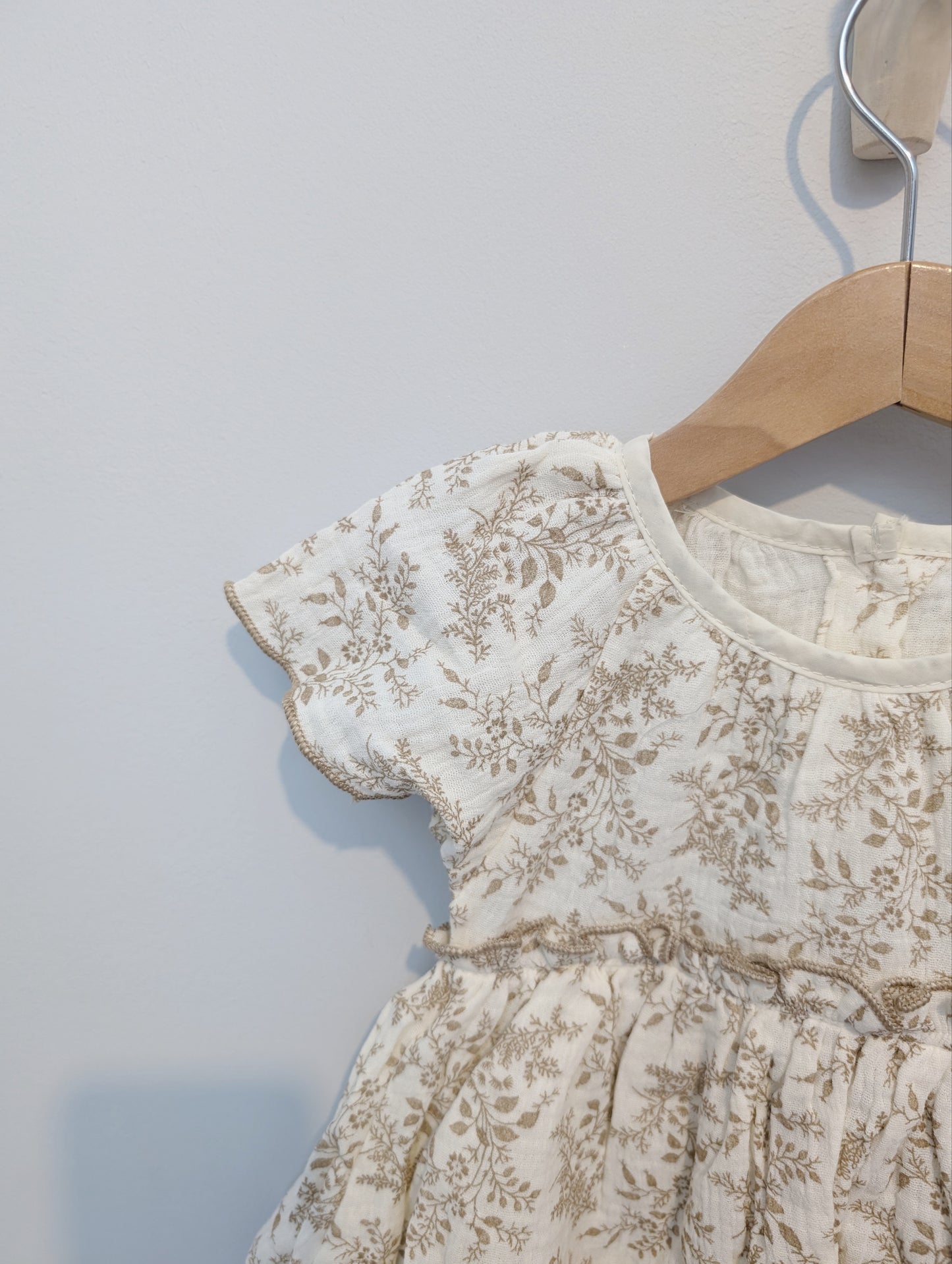 Beige Fern Romper