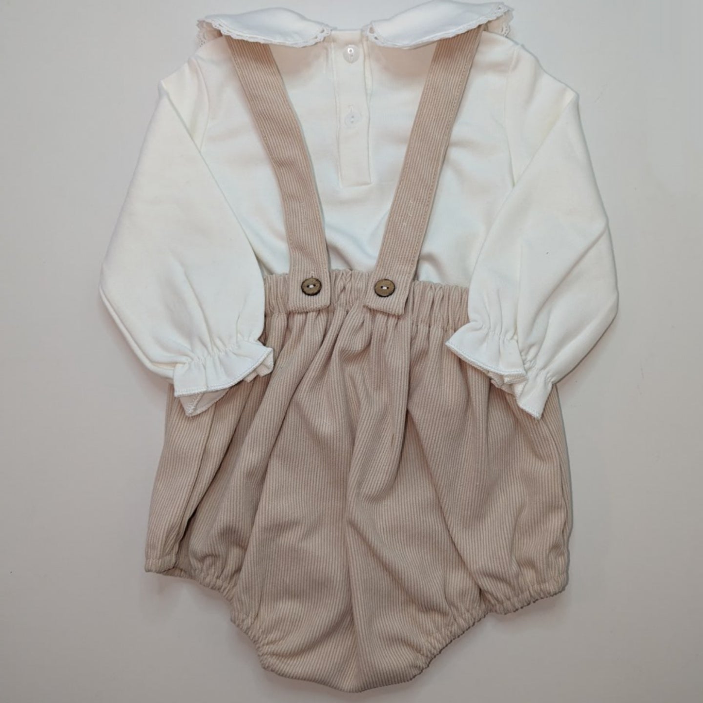 Lace Heart Baby Romper and Top Set