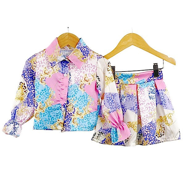 Multicolour Shirt and Shorts Set