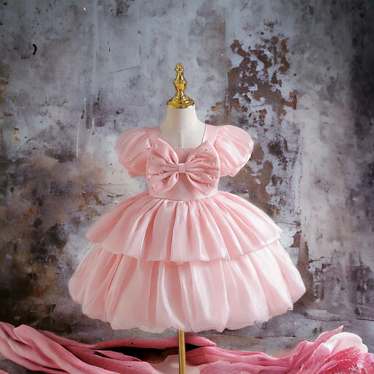 Pink Bow Party Dress
