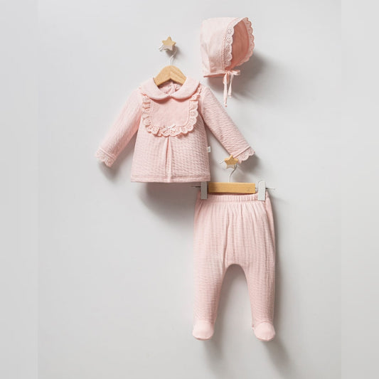 Pink Baby 3 Piece Gift Set