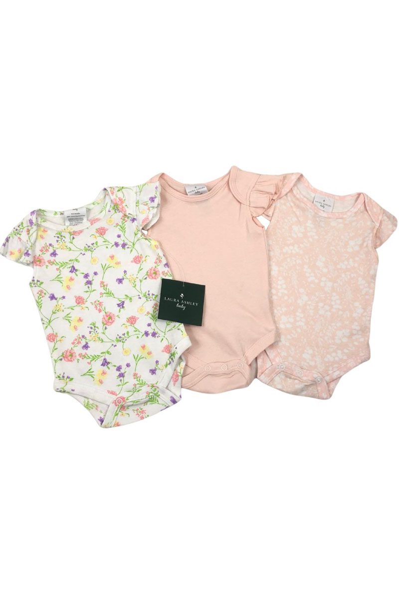 Laura Ashley 3 Pack Floral Bodysuits