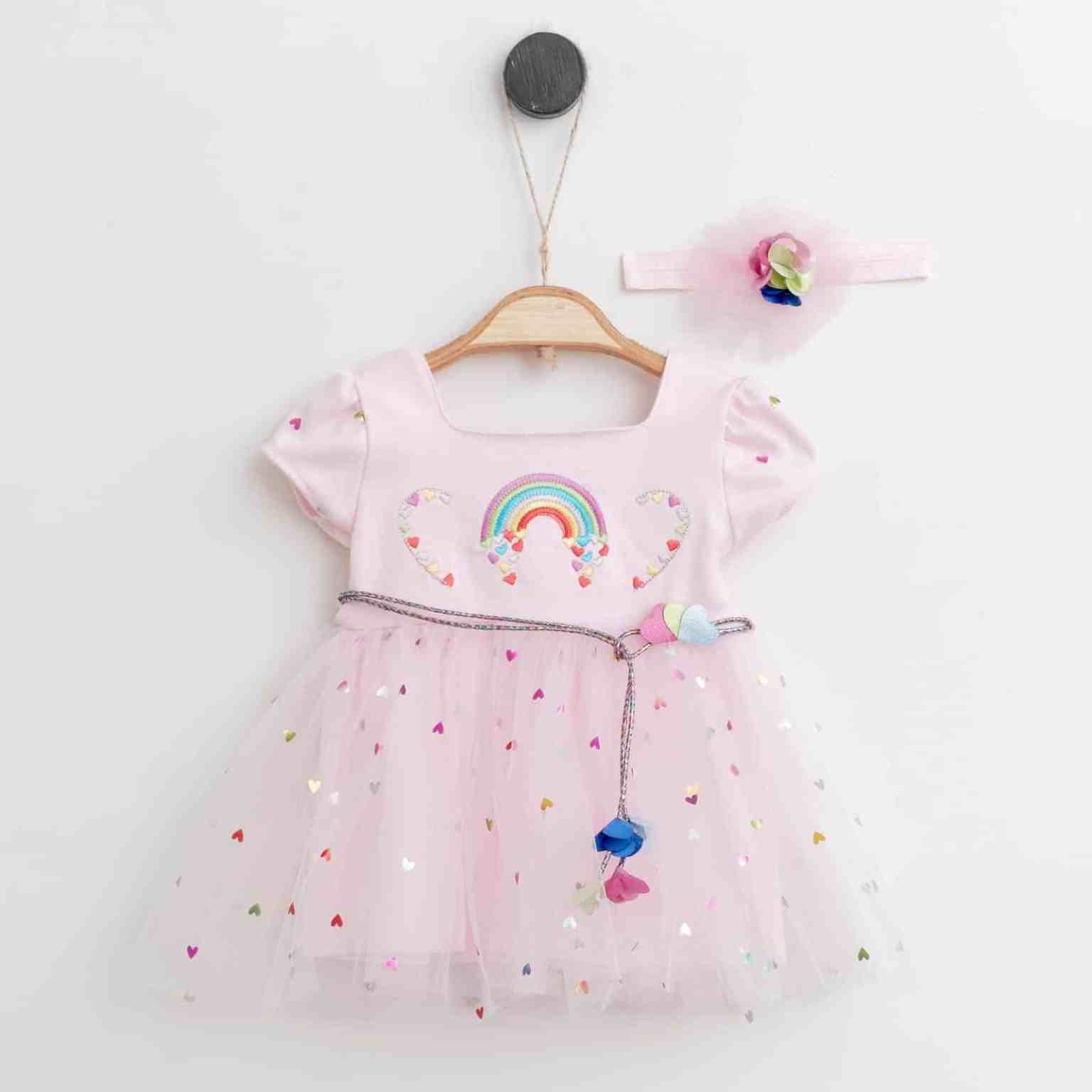 Rainbow Love Heart Dress